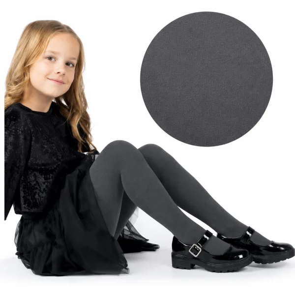 Dres penti copii ,micro 40 den, mat, opac ,gri inchis Engros