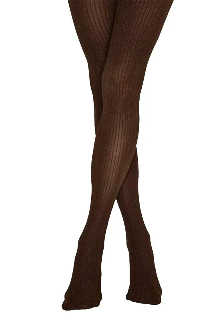 Dres Penti Lovely 70 DEN – Imprimeu ,,Shiny Rib'', culoare maro Engros — Görsel 2