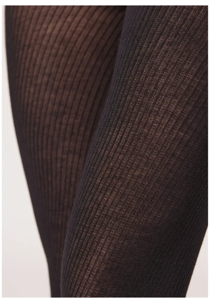 Dres Penti Lovely 50 DEN ,,Doris'' – Model Raiat, culoare negru Engros — Image 2