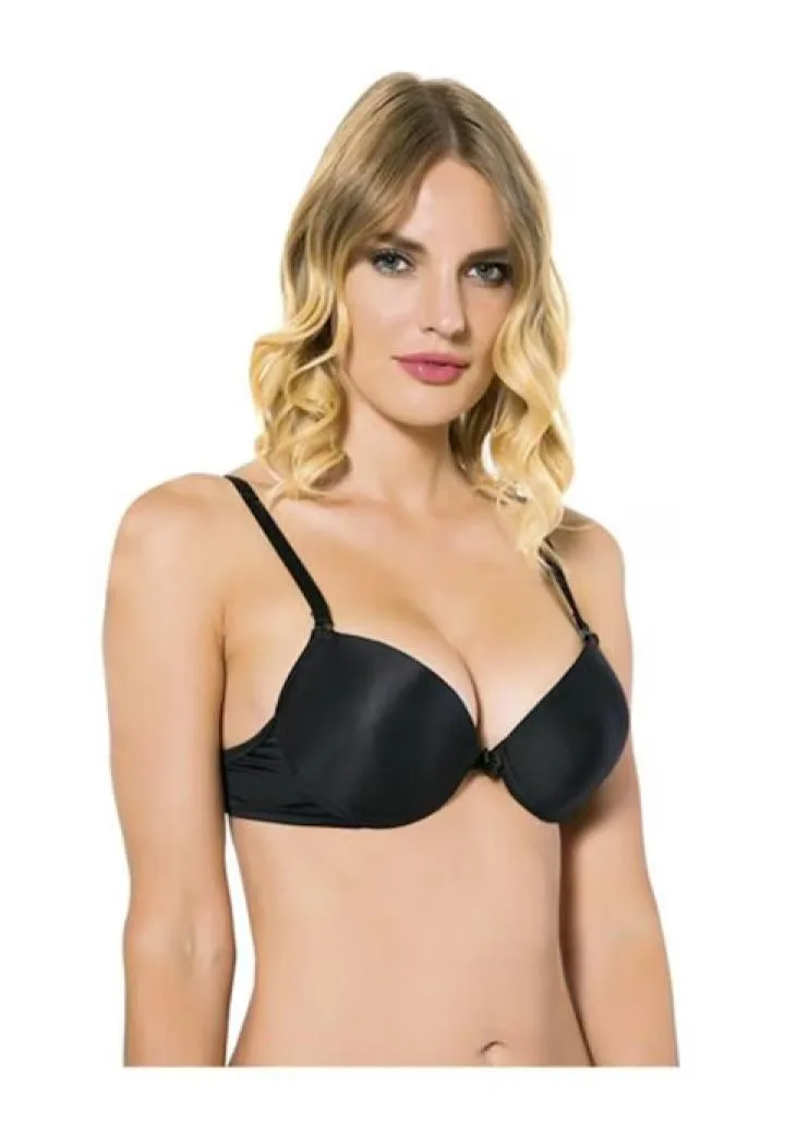 Sutien NBB cu cu burete, Culoare Negru Engros — Görsel 1