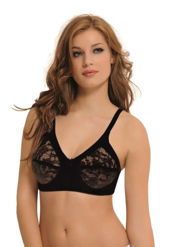 Sutien NBB Dama, Minimizator din Dantelă,Negru ,Engros — Görsel 1