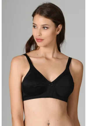 Sutien NBB Damă Bumbac Minimizer ,Negru, Engros — Görsel 1