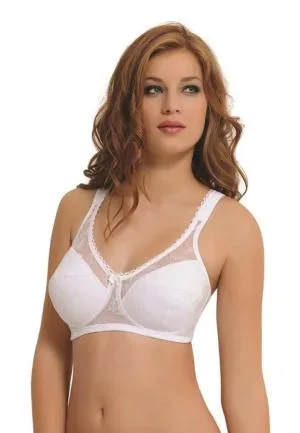 Sutien NBB dama minimizer cu push-up si dantelă, culoare Alb,Engros — Görsel 1
