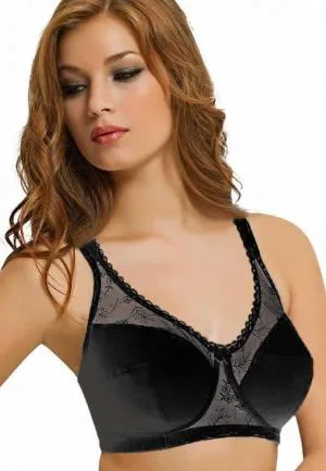Sutien NBB dama minimizer cu pushe-up si dantelă, culoare Negru engros — Image 1