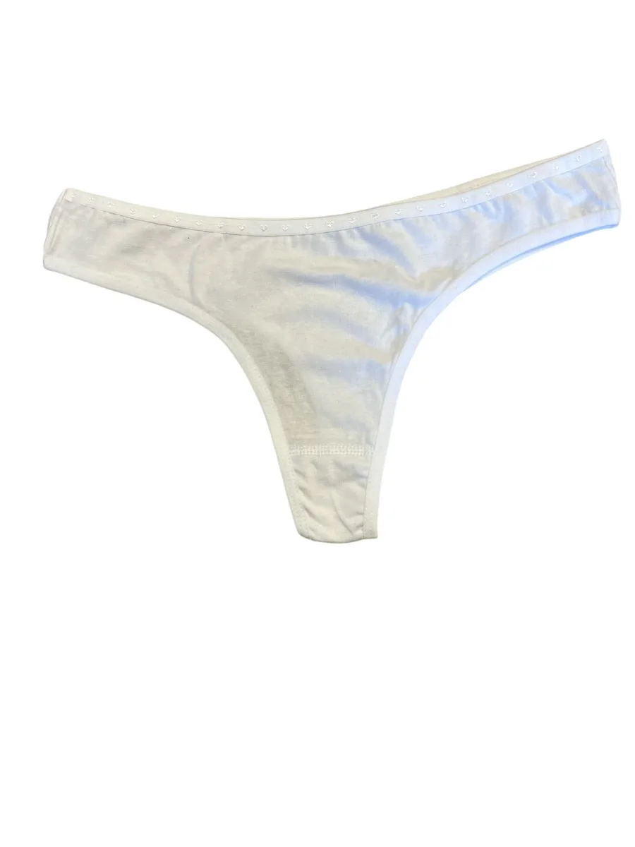 Chiloti Dama, Tanga ,Culoare Alb , Engros — Görsel 2