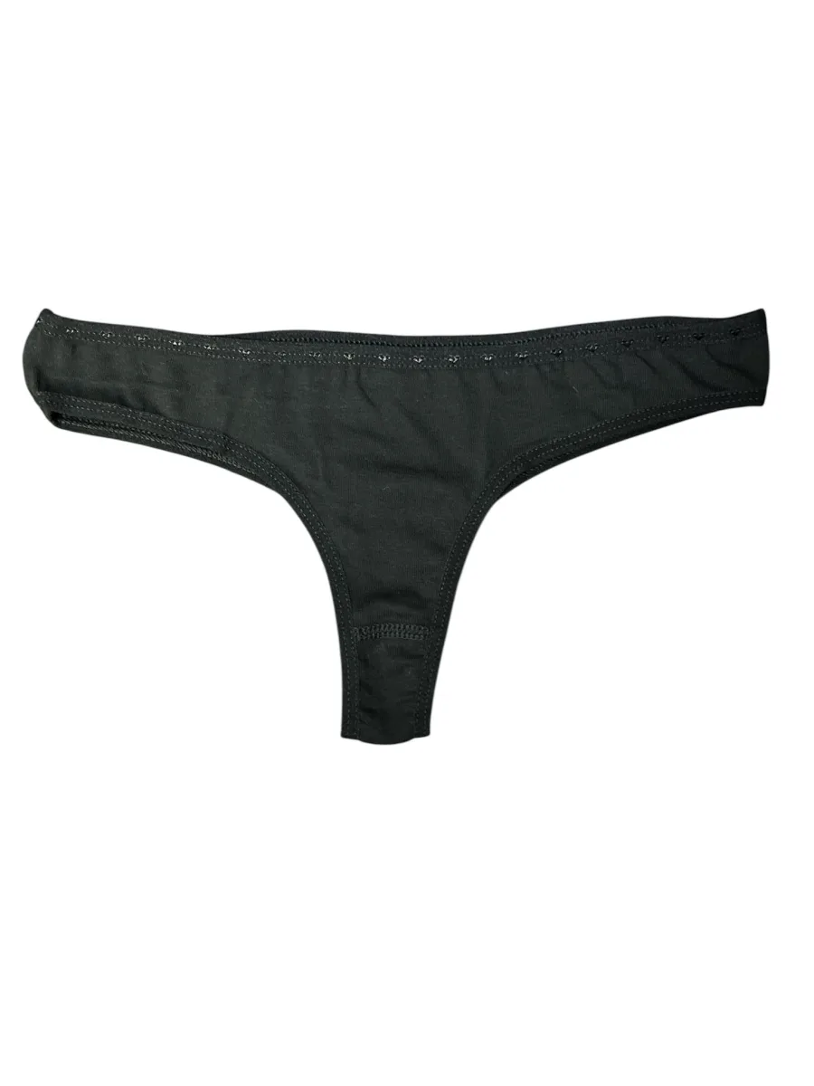 Chiloti Dama, Tanga ,Culoare Negru, Engros — Image 3