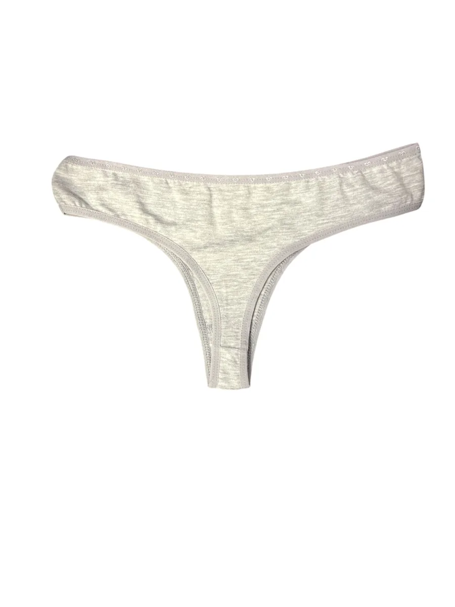 Chiloti Dama, Tanga ,Culoare Gri, Engros — Görsel 2