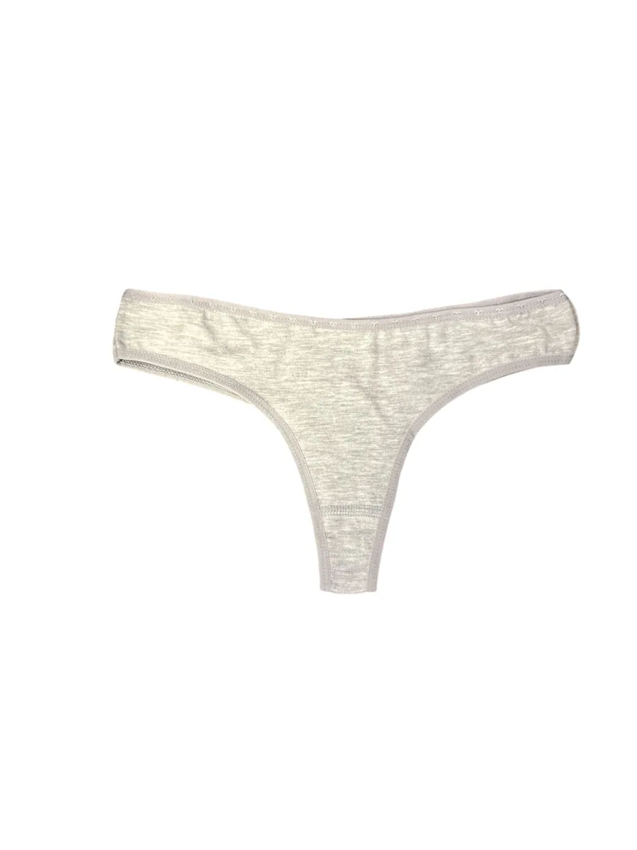 Chiloti Dama, Tanga ,Culoare Gri, Engros — Görsel 3