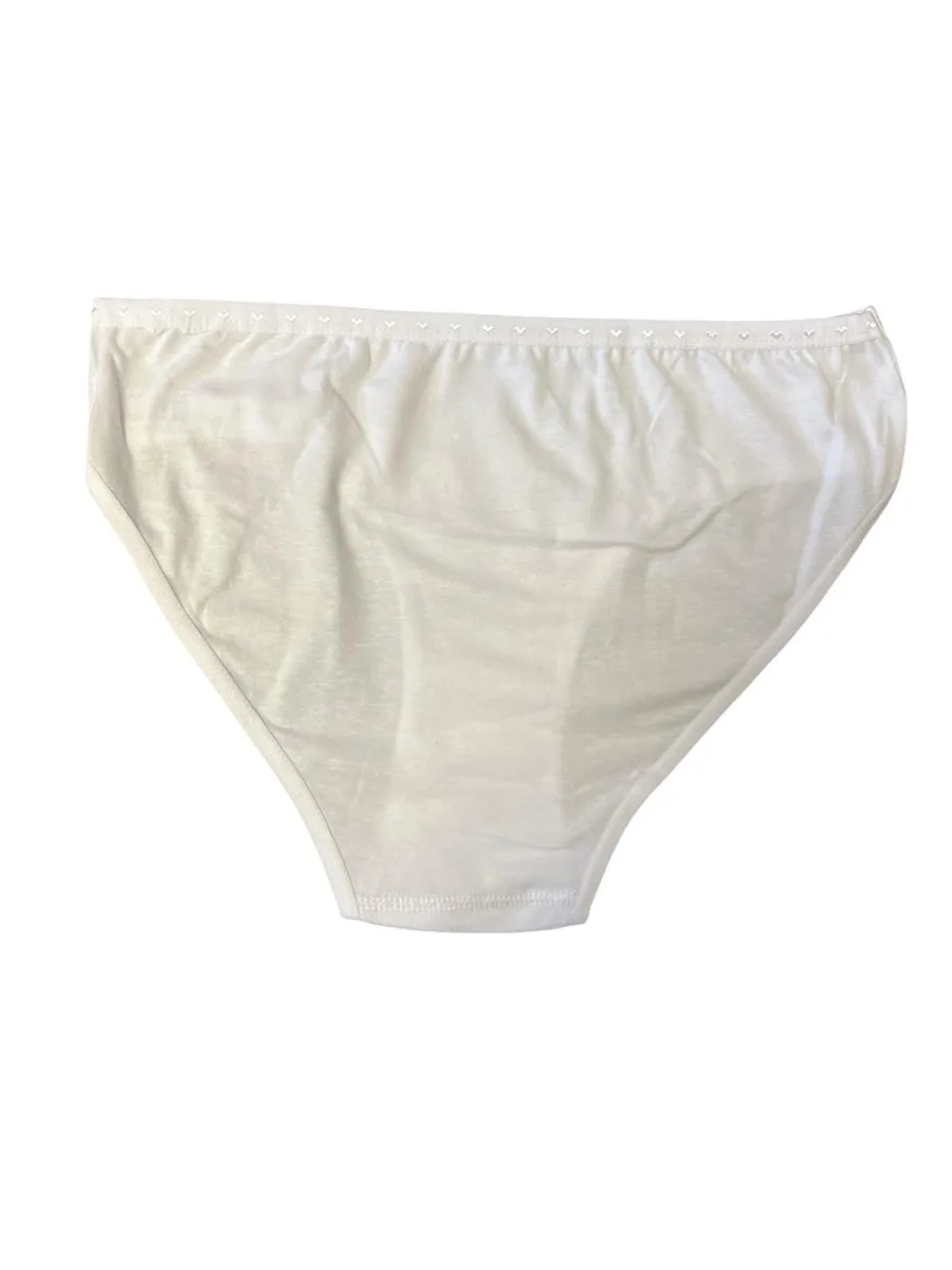 Chiloti Dama, Clasic, Culoare Alb , Engros — Imaginea 3