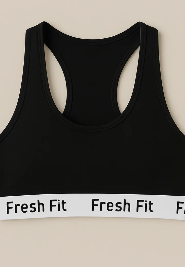 Bustieră sport Fresh Fit ,Culoar Negru,Engros — Image 1