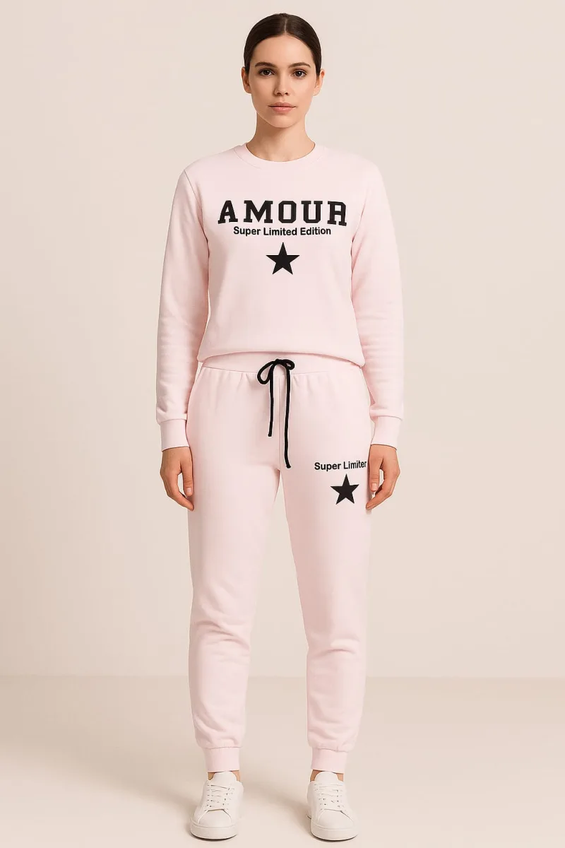Trening Damă cu Manșetă – Amour, Roz — Image 1