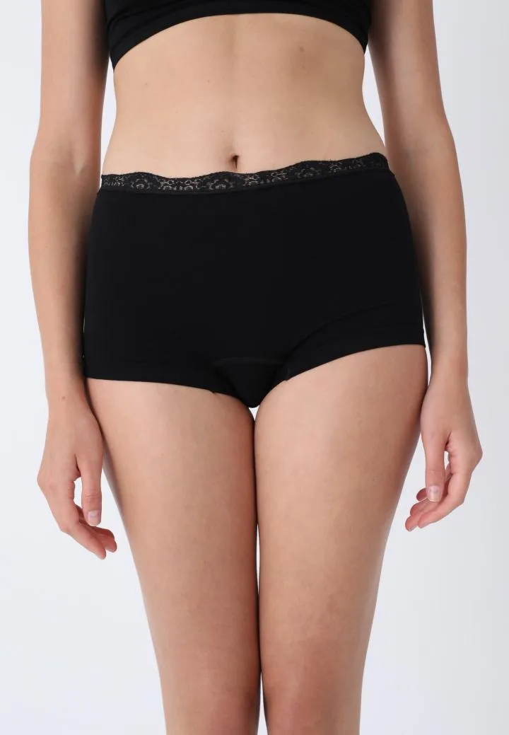 Boxeri Dama cu Dantela,Culoare Negru,Engros — Imaginea 1