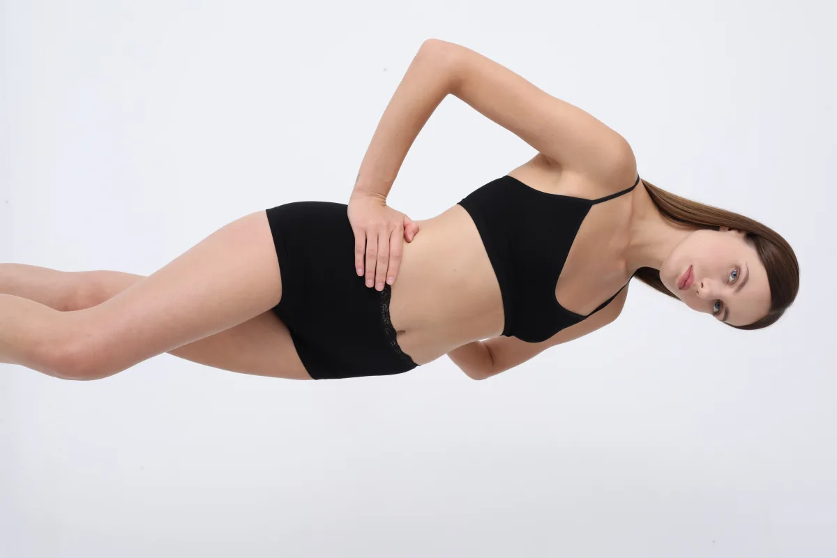 Boxeri Dama cu Dantela,Culoare Negru,Engros — Imaginea 3