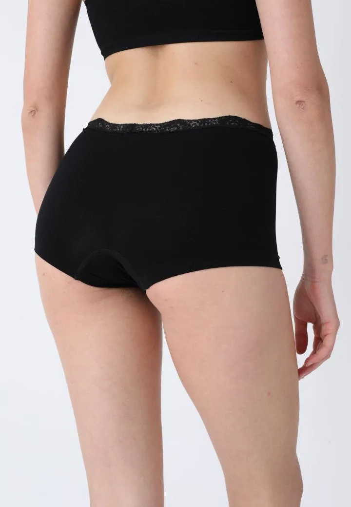 Boxeri Dama cu Dantela,Culoare Negru,Engros — Imaginea 4