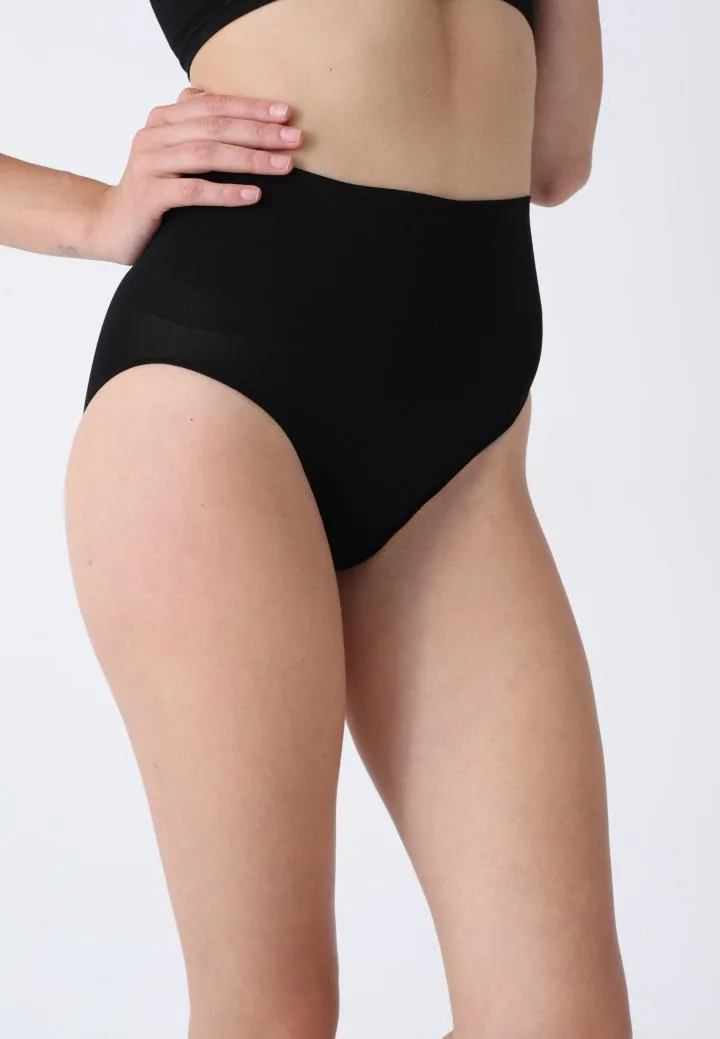 Corset Modelator Damă Clasic cu Talie înaltă , Push-up și Bandă Anti-Alunecare,Cuoare Negru,Engros — Imaginea 2