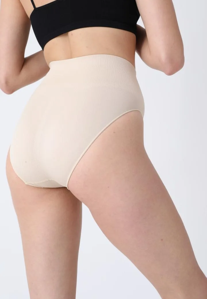 Corset Modelator Damă Clasic cu Talie înaltă , Push-up și Bandă Anti-Alunecare,Culoare Bej,Engros — Imaginea 5