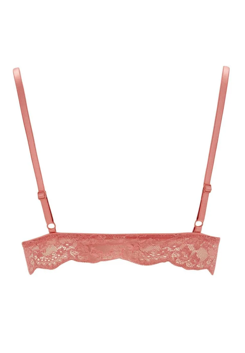 Sutien Damă cu Burete, fără Push-up, Culoare Coral ,Engros — Görsel 2