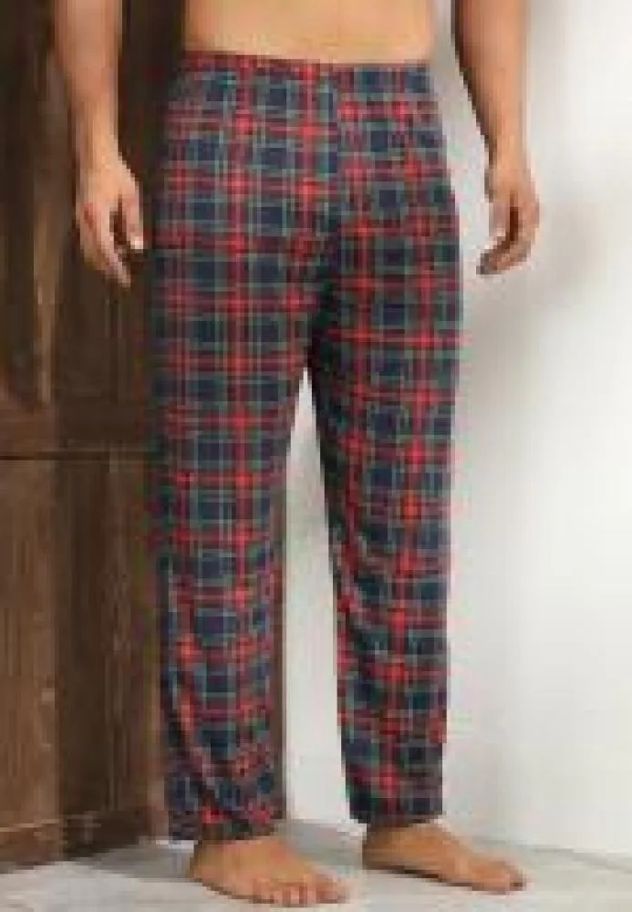 Pantaloni de Pijama ,Big Size ,Barbati,Culoare Rosu cu Negru,Engros — Image 2