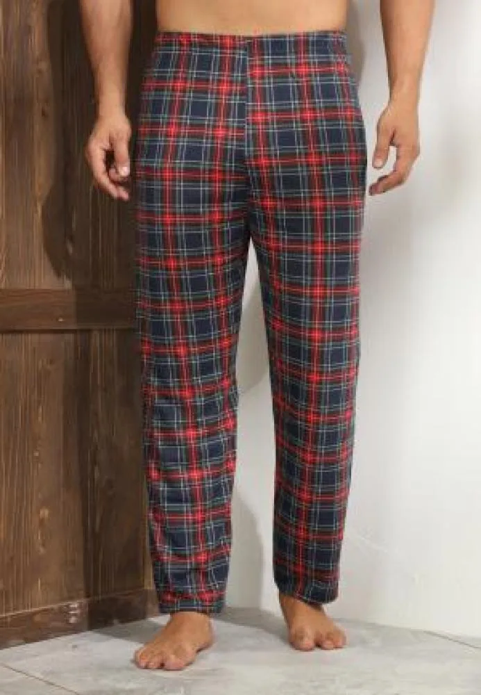Pantaloni de Pijama ,Big Size ,Barbati,Culoare Rosu cu Negru,Engros — Image 3