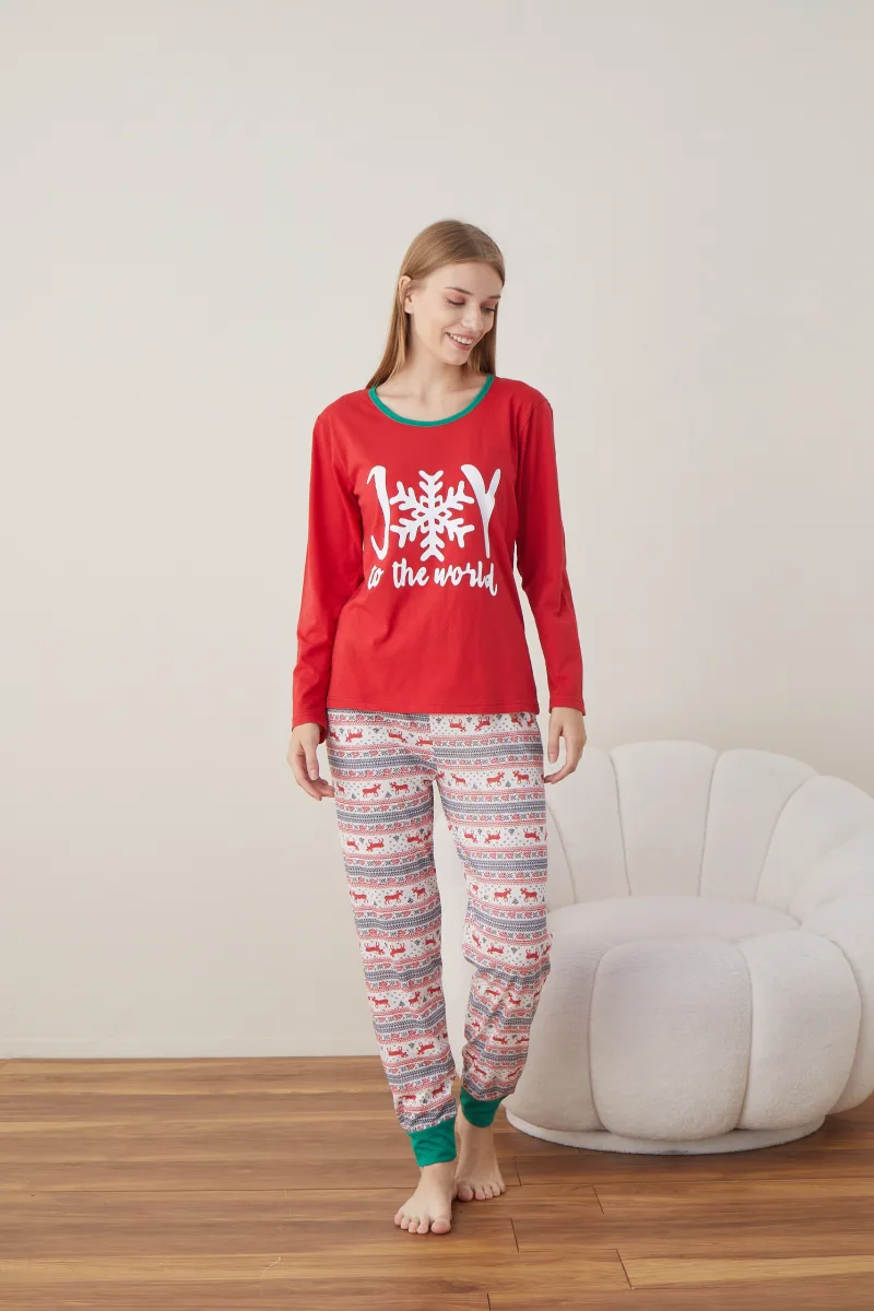 Pijama Dama Craciun ,maneca lunga ,pantaloni lungi,Engros — Image 4