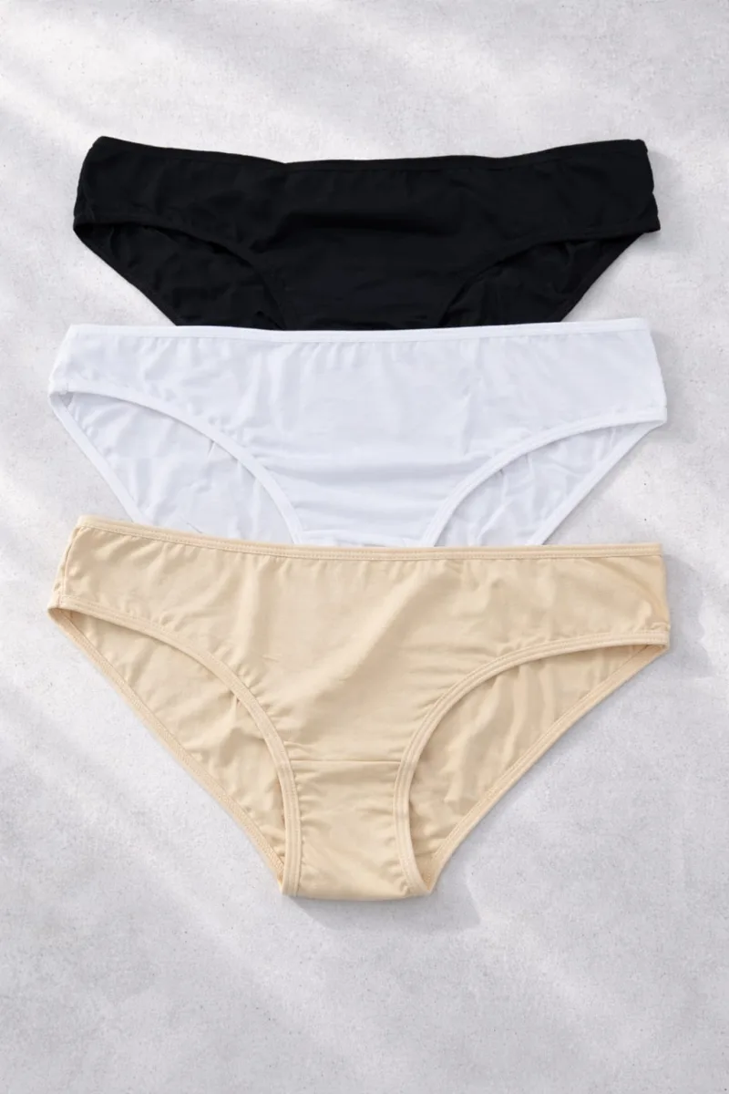 Chilot dama clasic, Set 3 Bucăți,Culoare diversificata, Engros — Image 1