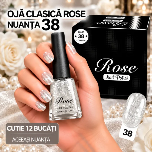 Ojă Clasică Rose Engros - Nuanța 38 - Cutie 12 Bucăți