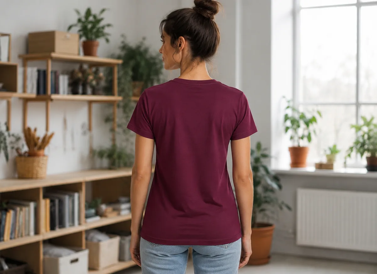 Tricou dama Serena .culoarea Bordo ,Engros — Image 1