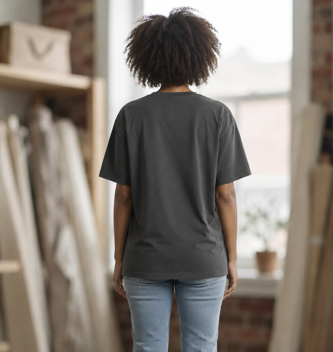 Tricou dama Serena "KINGDOM" ,culoarea gri inchis,Engros — Image 1