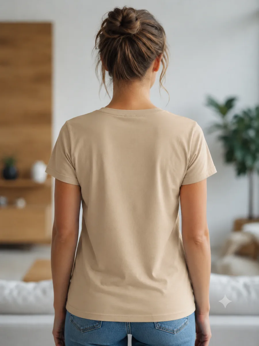 Tricou dama Serena  ,culoarea Crem,Engros — Görsel 2
