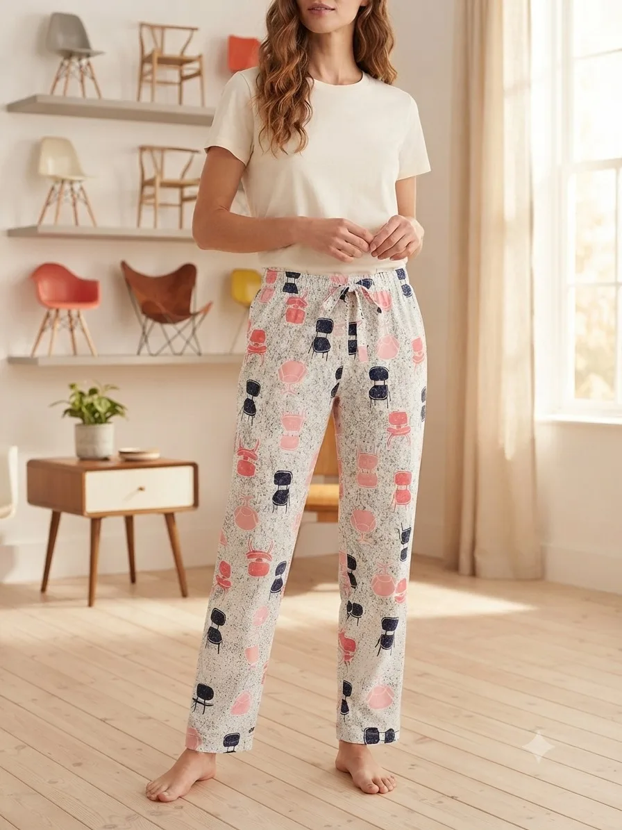 Pantaloni de Pijama Damă SERENA – Engros — Görsel 2