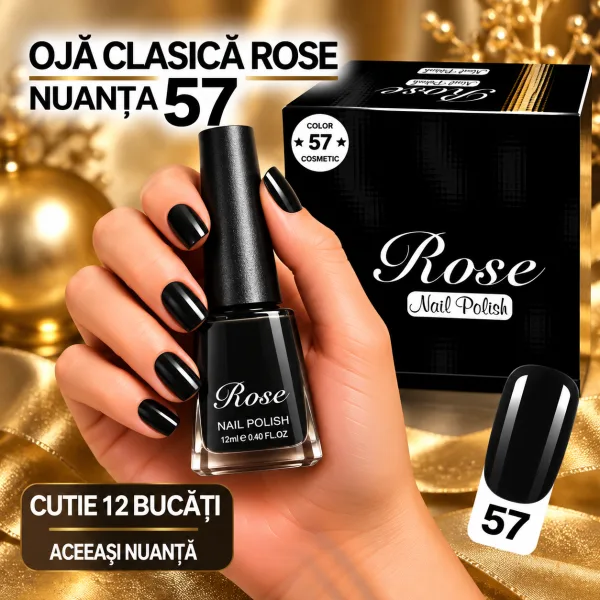Ojă Clasică Rose Engros - Nuanța 57 - Cutie 12 Bucăți