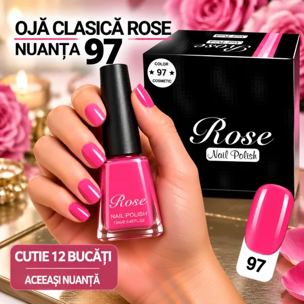 Ojă Clasică Rose Engros - Nuanța 97 - Cutie 12 Bucăți