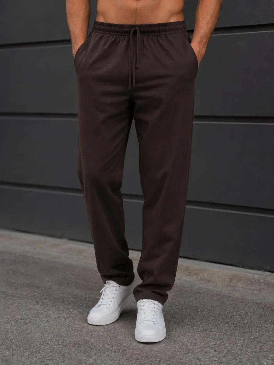 Pantalon trening barbat Serena ,culoarea maro ,Engros — Görsel 1