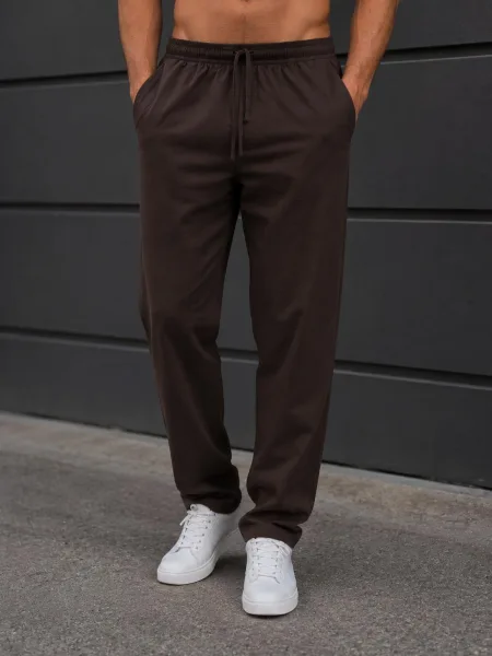 Pantalon trening barbat Serena ,culoarea maro ,Engros