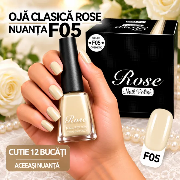 Ojă Clasică Rose Engros - Nuanța F05 - Cutie 12 Bucăți