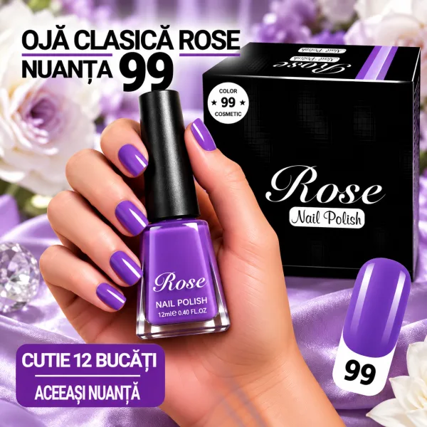 Ojă Clasică Rose Engros - Nuanța 99 - Cutie 12 Bucăți