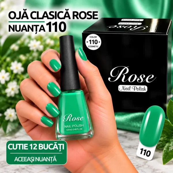Ojă Clasică Rose Engros - Nuanța 110 - Cutie 12 Bucăți