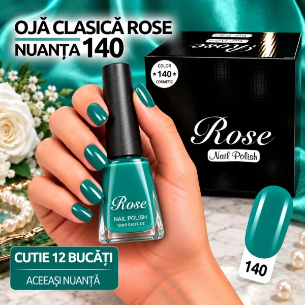 Ojă Clasică Rose 12 ml Engros - Nuanța 140 - Cutie 12 Bucăți