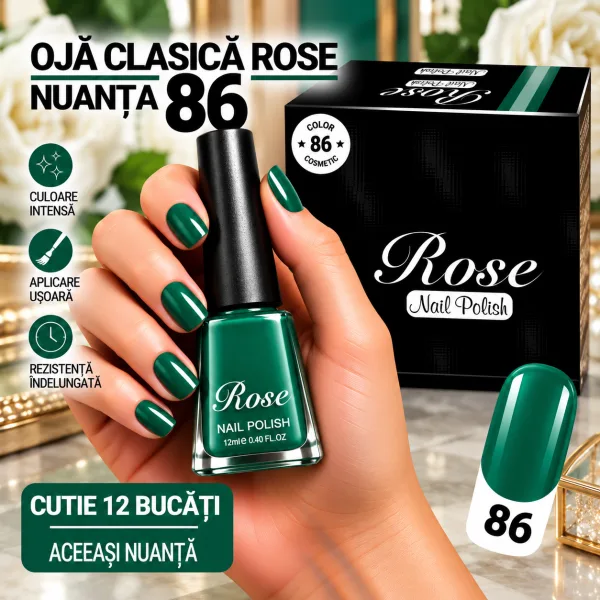 Ojă Clasică Rose Engros - Nuanța 86 - Cutie 12 Bucăți
