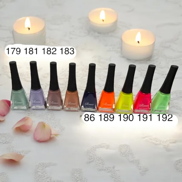 Ojă clasică Rose Engros - Paletar 15 - Set 12 bucăți