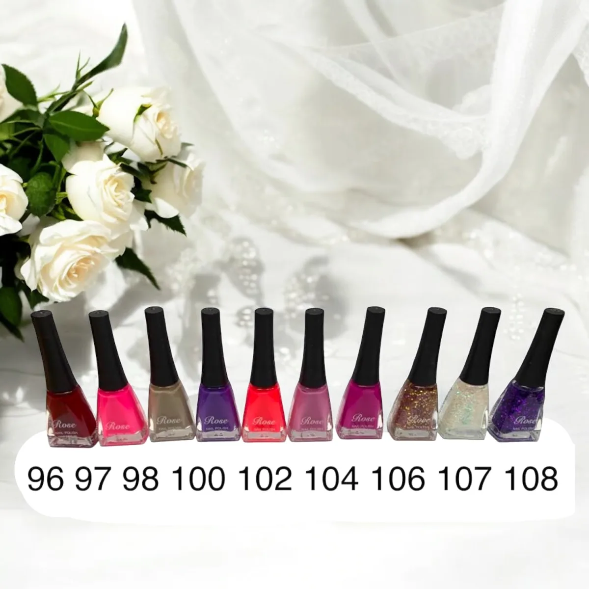 Ojă clasică Rose Engros - Paletar 9 - Set 12 bucăți — Image 1