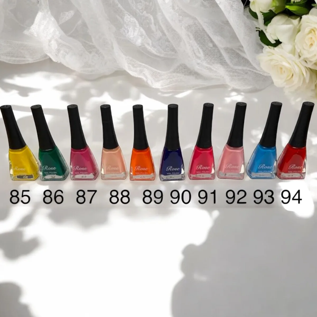 Ojă clasică Rose Engros - Paletar 8 - Set 12 bucăți — Image 1