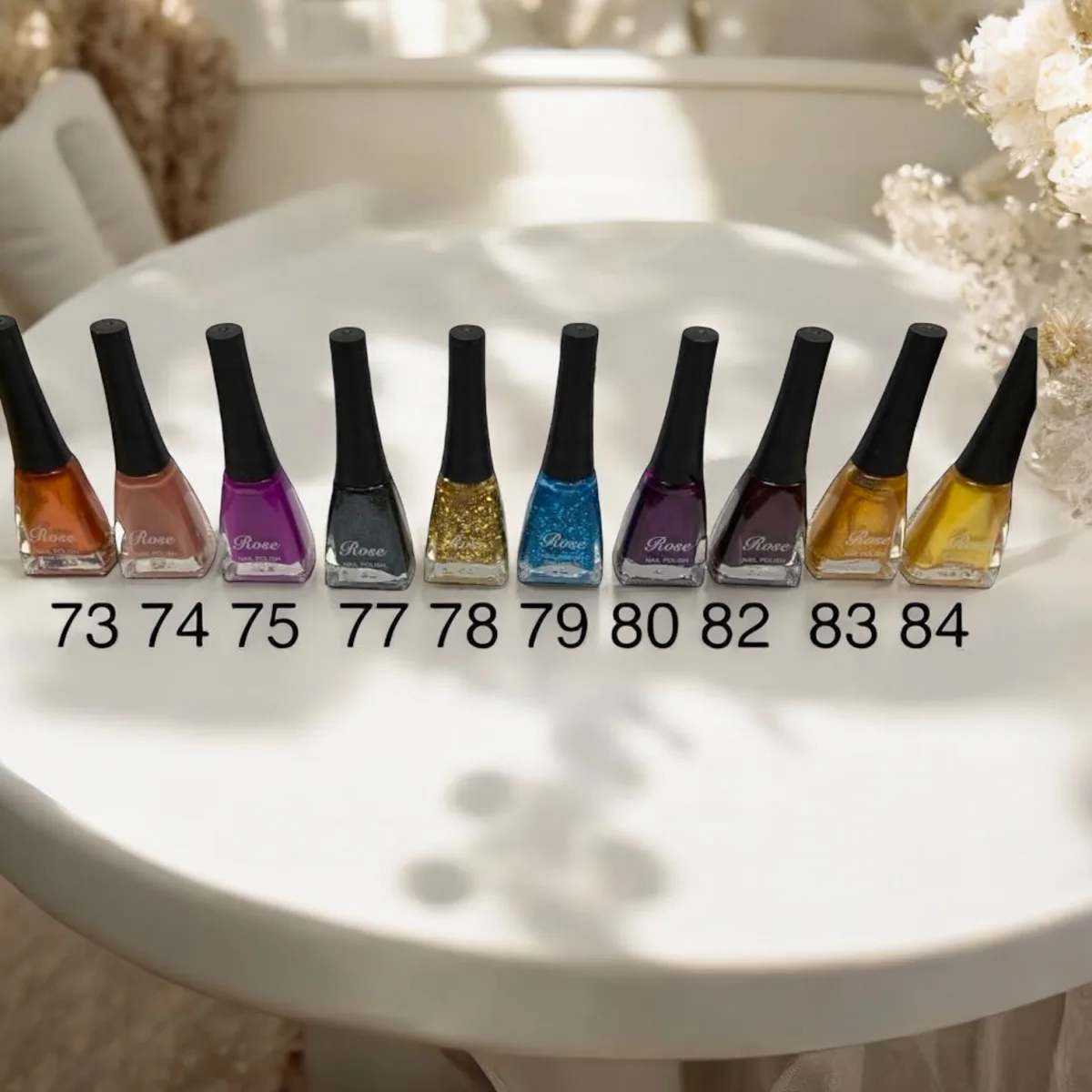 Ojă clasică Rose Engros - Paletar 7 - Set 12 bucăți — Image 1