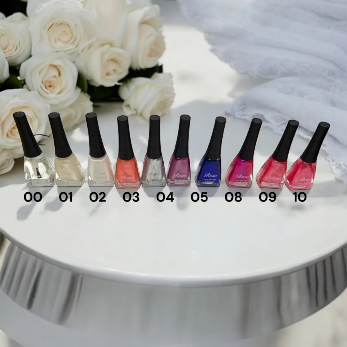 Ojă clasică Rose Engros - Paletar 1 - Set 12 bucăți — Image 1
