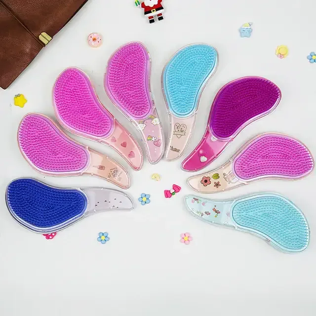 Perie profesională pentru descurcare - model ergonomic cu biluțe colorate și design vesel Engros — Görsel 6