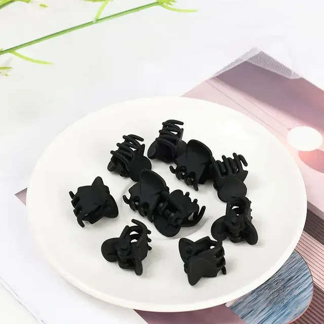 Clestisori de par negri cod D87 set 100 bucati modele mixte mate pentru uz zilnic si coafuri rapide Angro — Image 3