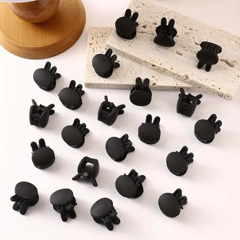 Clestisori de par negri cod D87 set 100 bucati modele mixte mate pentru uz zilnic si coafuri rapide Angro — Image 4