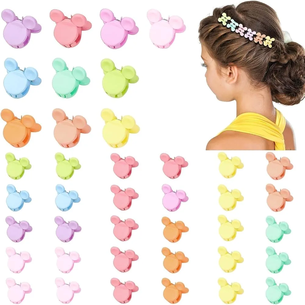 Clestisori de par colorati cod D87 set 100 bucati diverse modele pentru copii si coafuri creative En Gros — Image 3