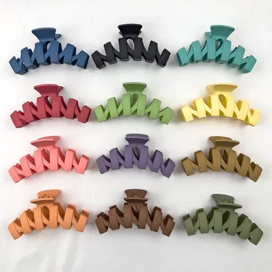 Clesti de par din silicon cod D91 set 12 bucati culori mate pentru uz zilnic Engros — Image 3