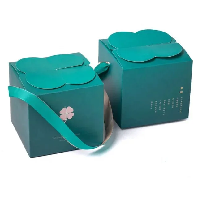 Set cadou Trifoi Norocos cu trandafir criogenat și sertar en-gros - E402 — Görsel 4
